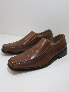 Stacy Adams Split Toe Leather Dress Loafers Men's Dress Footwear Shoes Sz 13